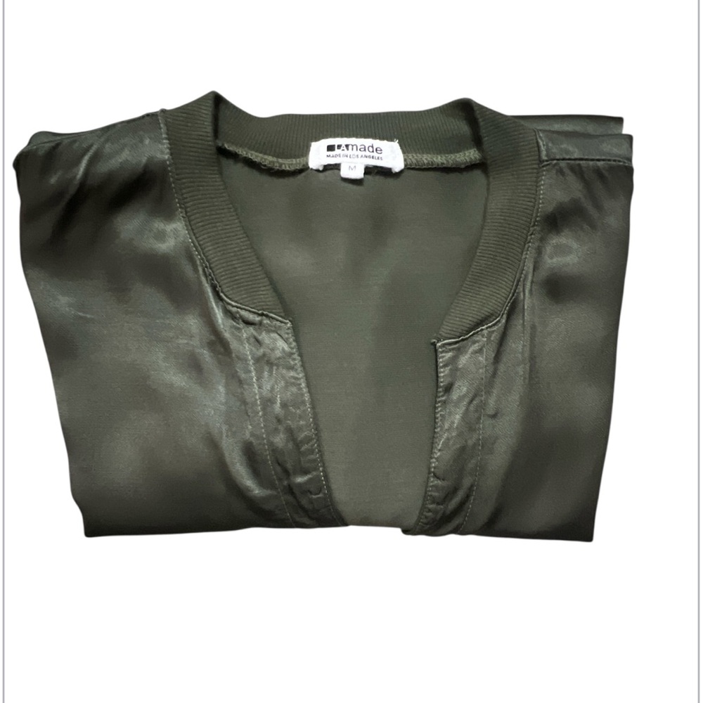 LAmade Forest Green Long Sleeve Dress Shirt. Silky feel of material, very nice